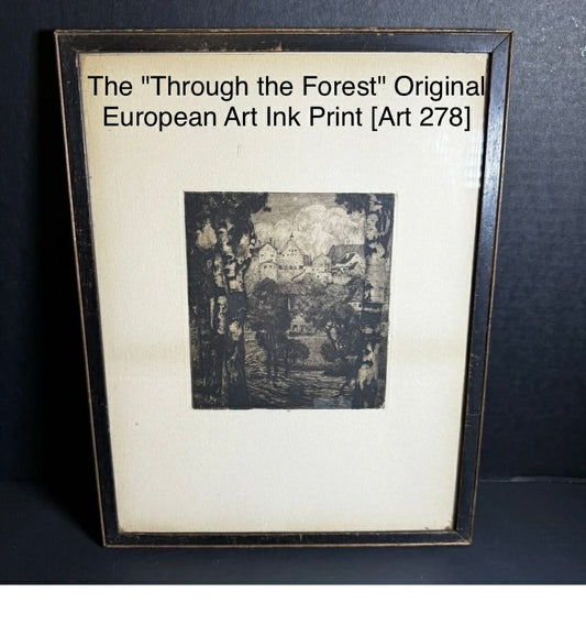 The "Through the Forest" Original European Art Ink Print [Art 278]