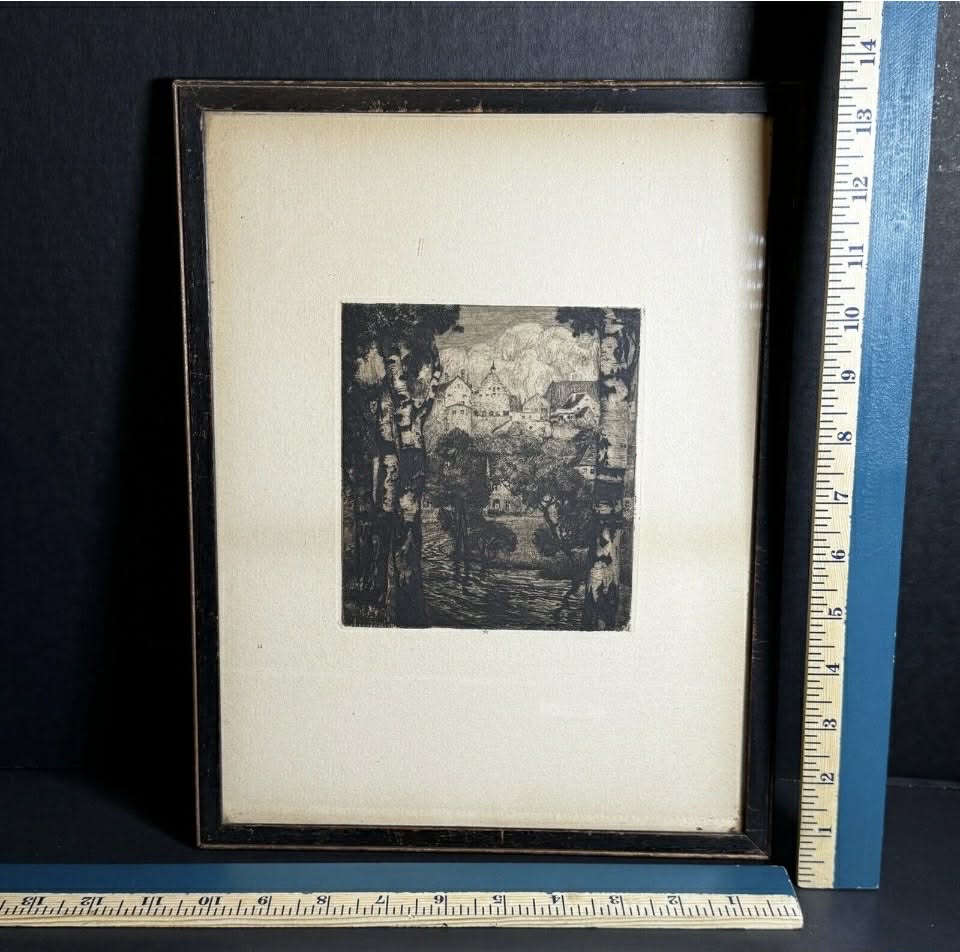 The "Through the Forest" Original European Art Ink Print [Art 278]