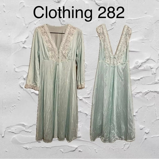 Gorgoeous REALLY VINTAGE Lorraine Lace Nightgown Set ICONIC Medium [282]