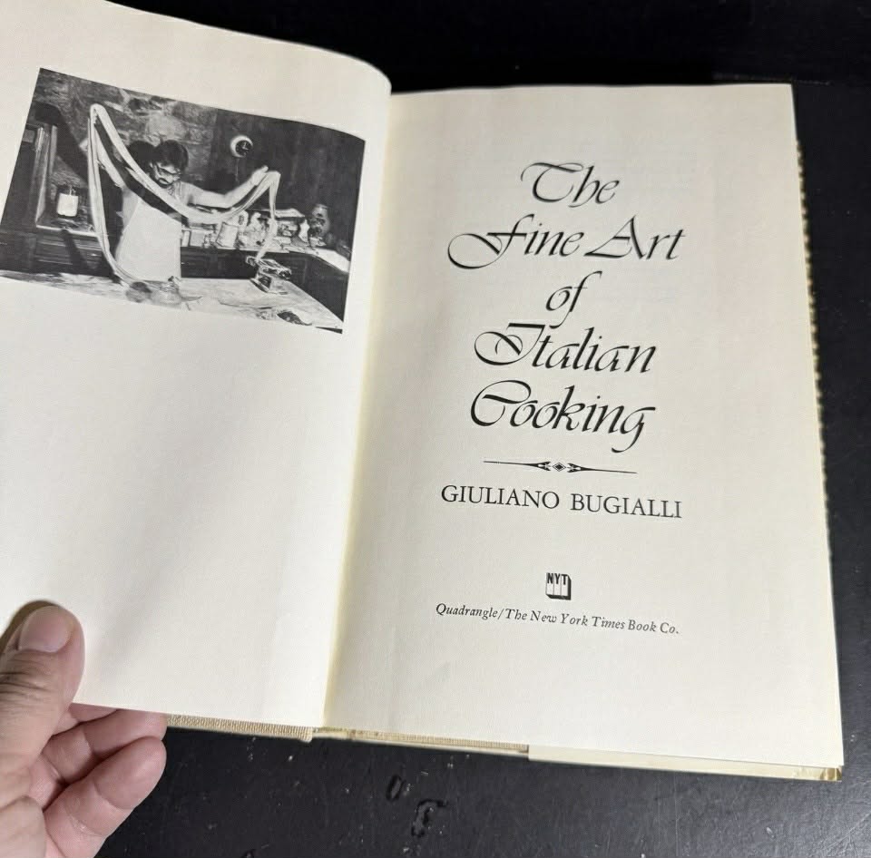 The Fine Art of Italian Cooking by Giuliano Bugialli 1977 [Book 314]