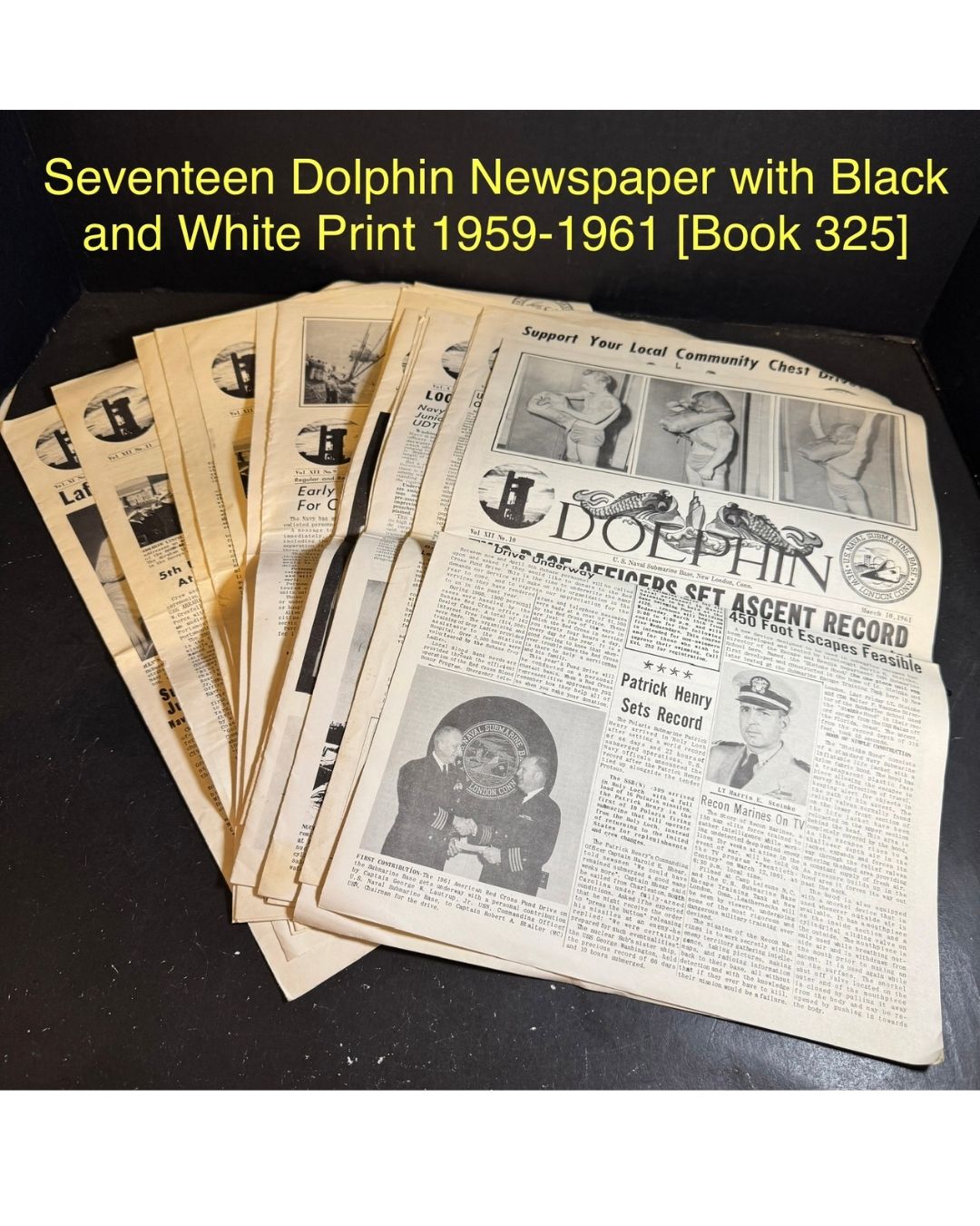 Seventeen Dolphin Newspaper with Black and White Print 1959-1961 [Book 325]