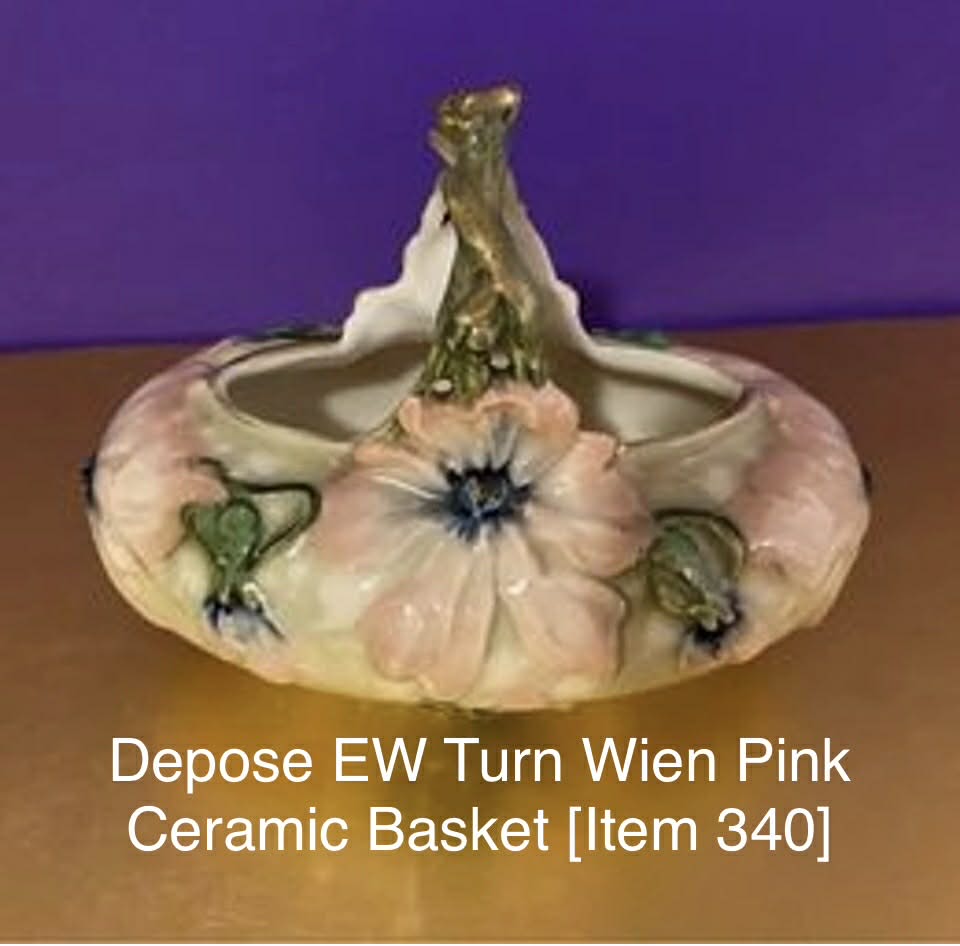 Depose EW Turn Wien Pink Ceramic Basket [Item 340]
