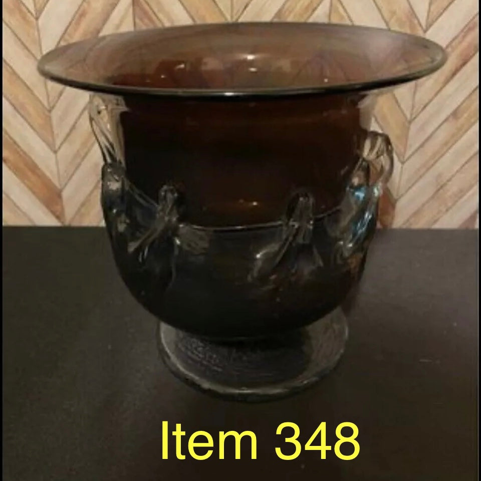 Hand Blown Glass Vase/Dish [Item 348]