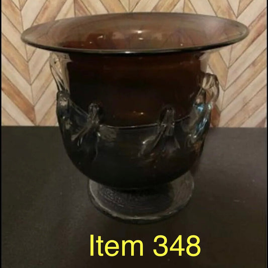 Hand Blown Glass Vase/Dish [Item 348]