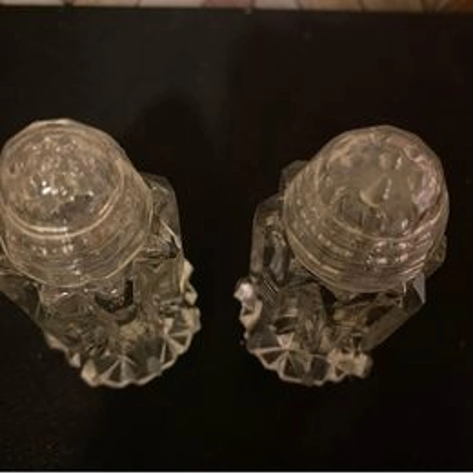 Crystal Salt & Pepper Shakers [Item 353]