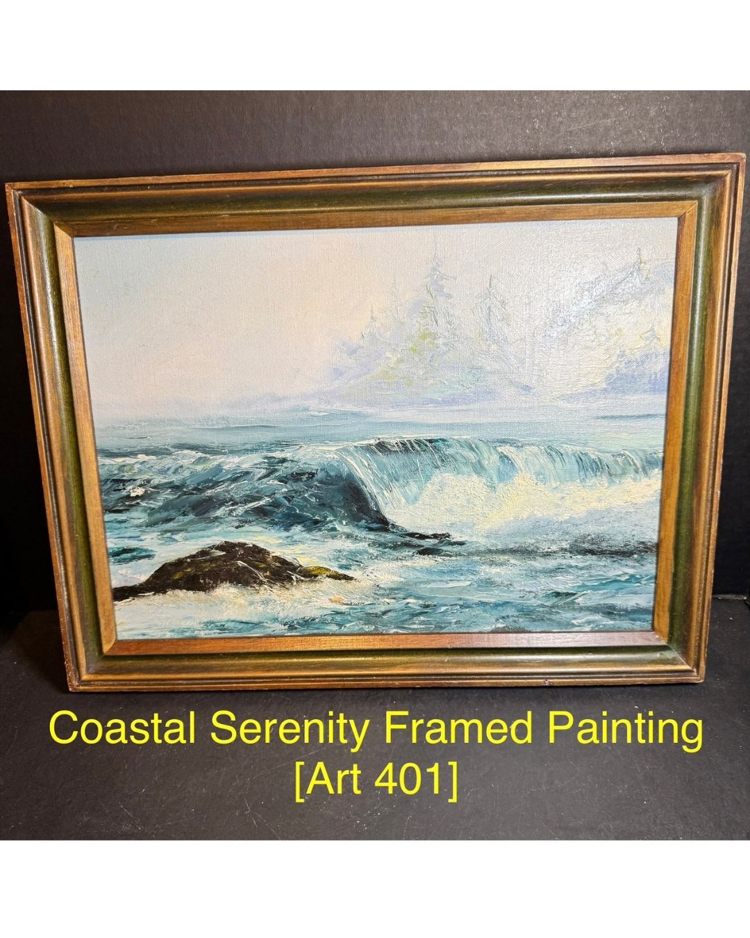 Coastal Serenity Framed Painting [Art 401]