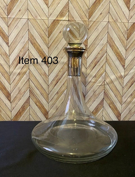 Vintage Glass Decanter [Item 403]