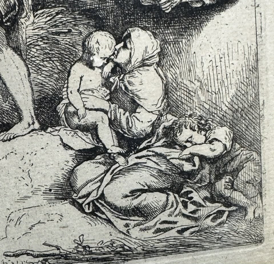 Religious Monocramatic Etching [Art 404]