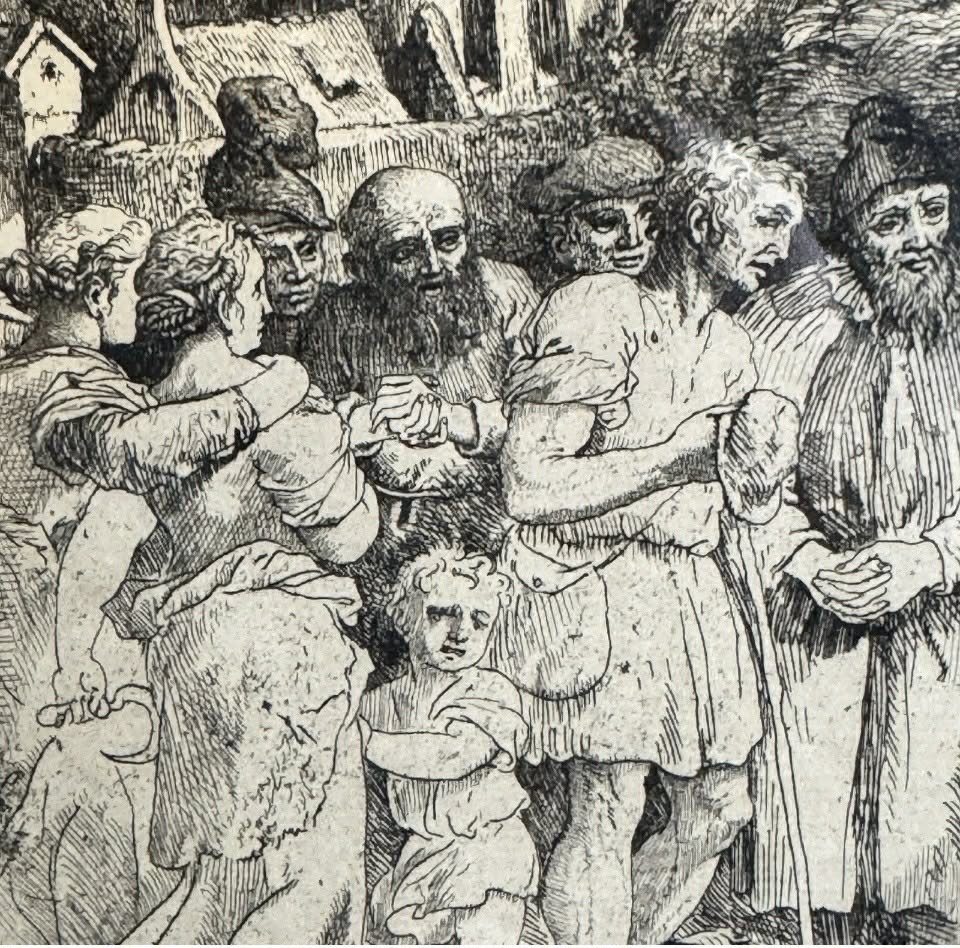 Religious Monocramatic Etching [Art 404]