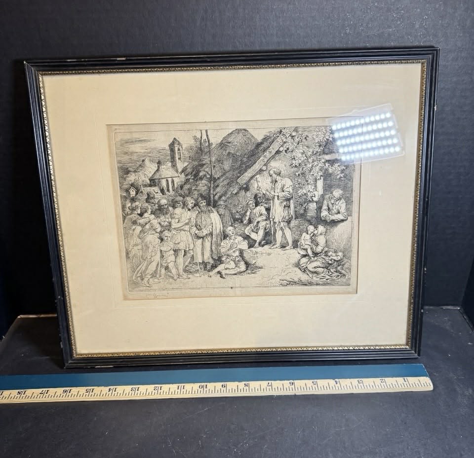 Religious Monocramatic Etching [Art 404]