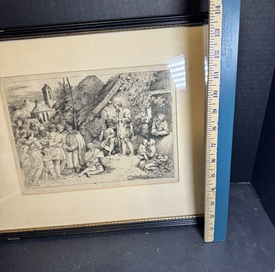 Religious Monocramatic Etching [Art 404]