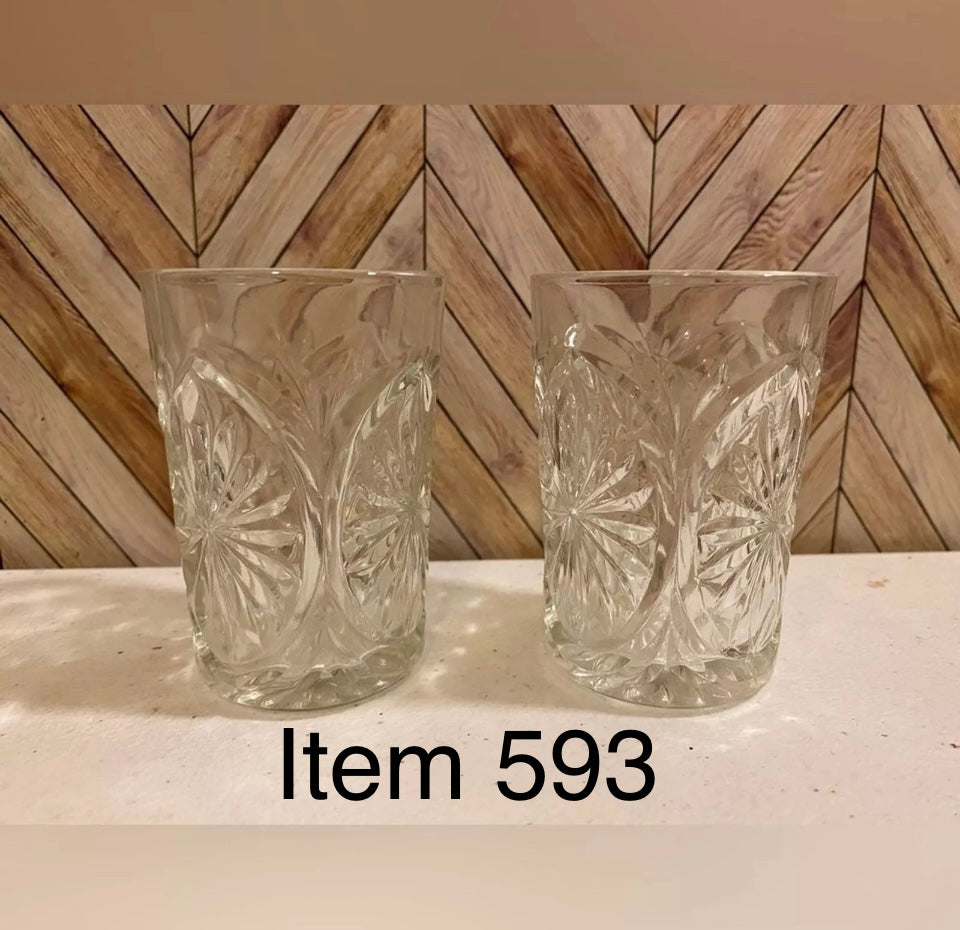 Gorgeous Vintage Shot Glasses or Tiny Cups [Item 593]