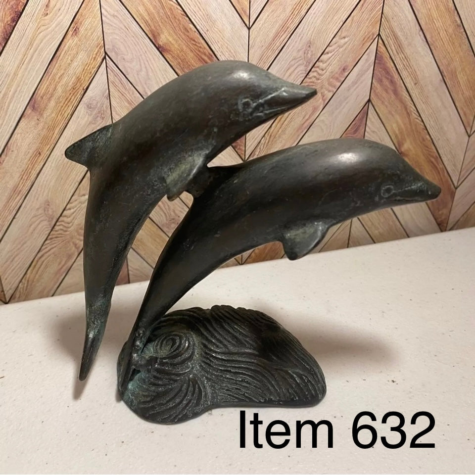 SPI San Francisco, USA Bronze Pair of Dolphins [Item 632]
