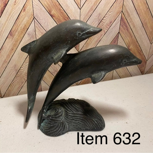 SPI San Francisco, USA Bronze Pair of Dolphins [Item 632]