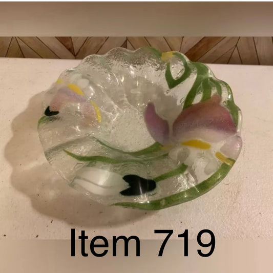 Vintage Pressed Glass (Sydenstriker?) Condiment Bowl [Item 719]