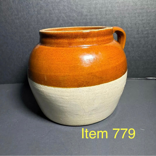 Vintage 1920s Robinson Ransbottom Stoneware Bean Pot [Item 779]