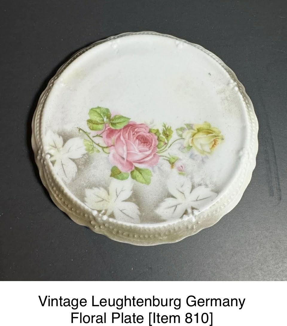Vintage Leughtenburg Germany Floral Plate [Item 810]
