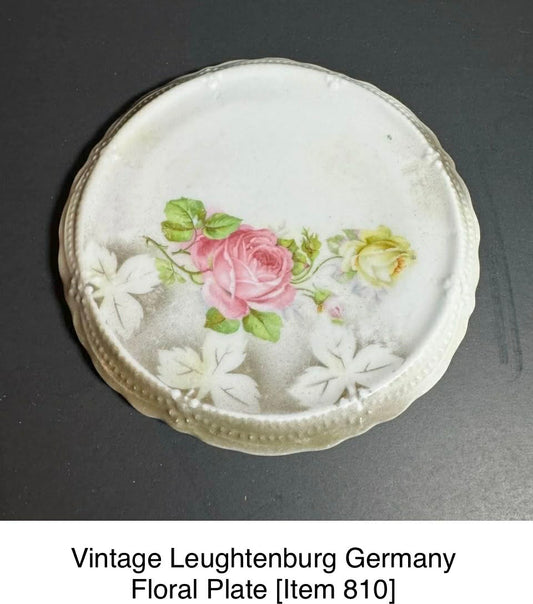 Vintage Leughtenburg Germany Floral Plate [Item 810]