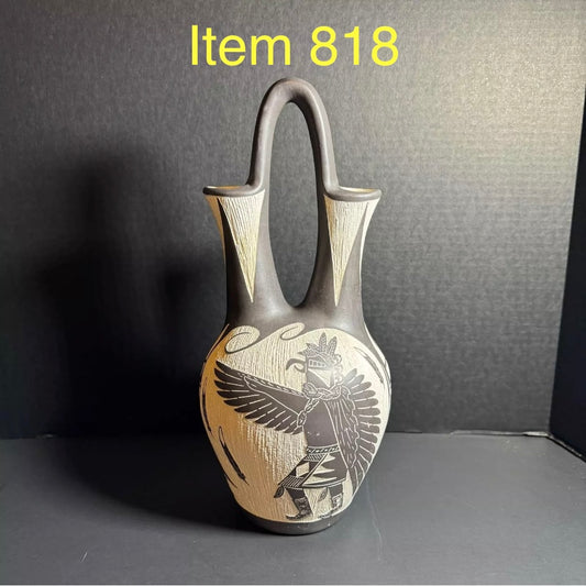 A & U Lucaris Native American Tribal Wedding Vase [Item 818]