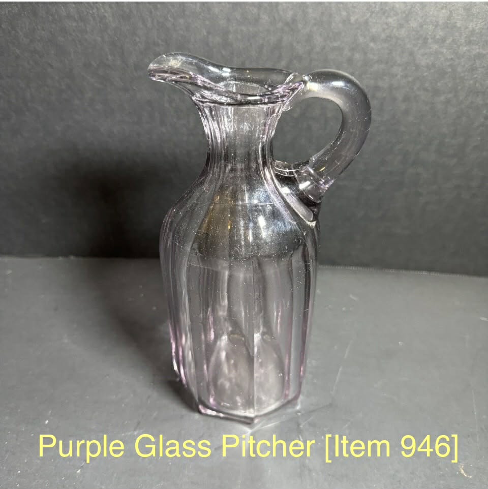 Purple Glass Pitcher [Item 946]