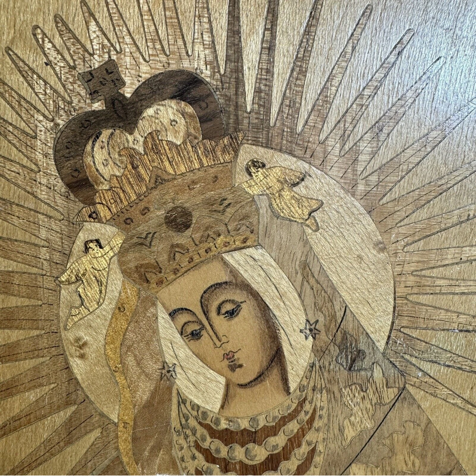 Wooden Polish Inlay Saint Art [Item 948]