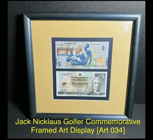 Jack Nicklaus Golfer Commemorative Framed Art Display [Art 034]