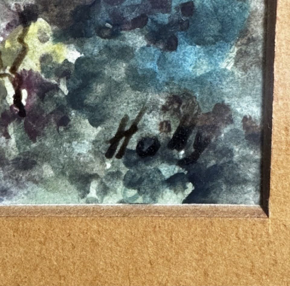 Tuscan Vila Rooftop Escape Painting SIGNED "Hully" [Art 059]
