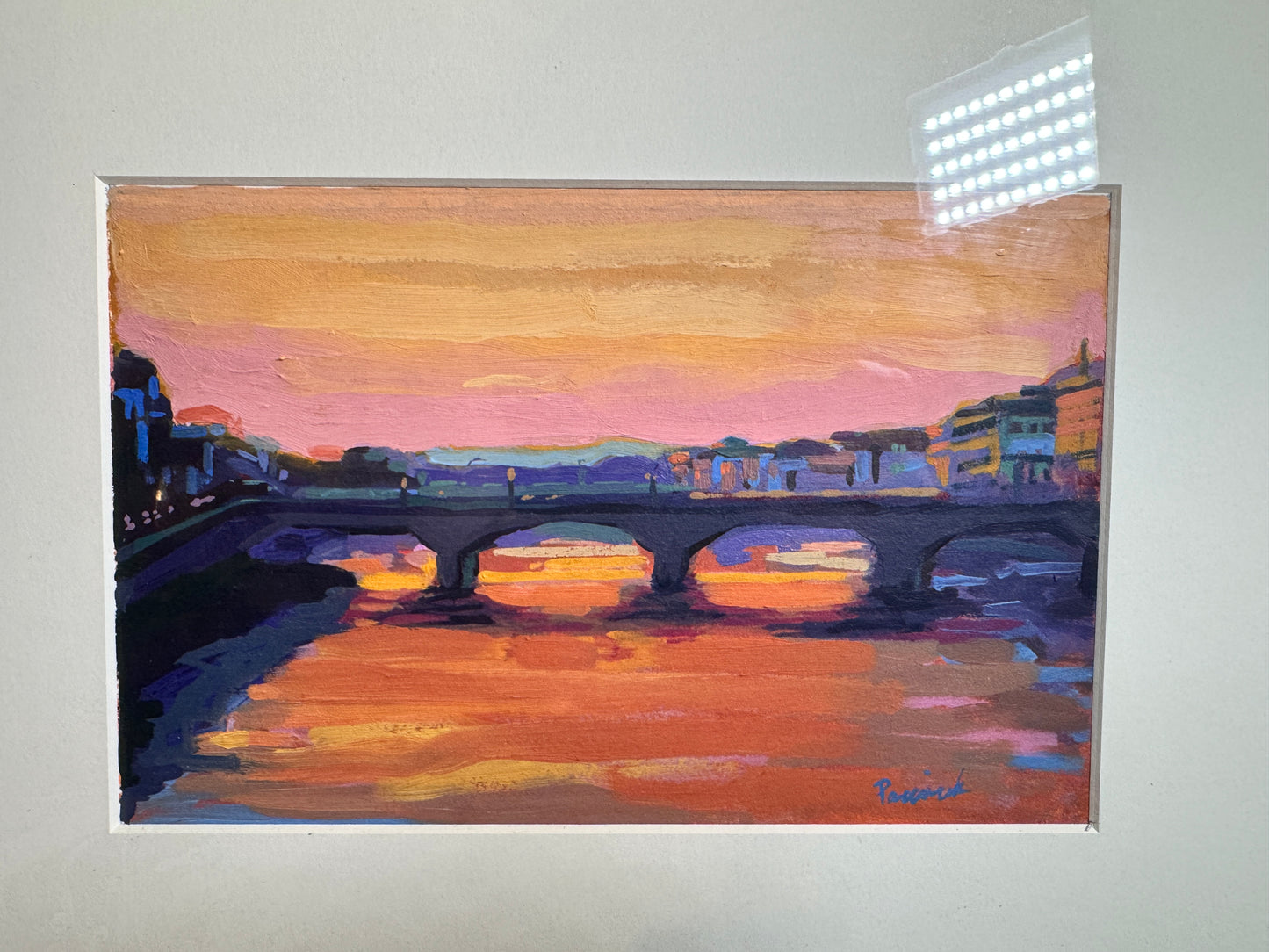 Rich Pasquale "Dusk on the Arno" Painting [Art 418]