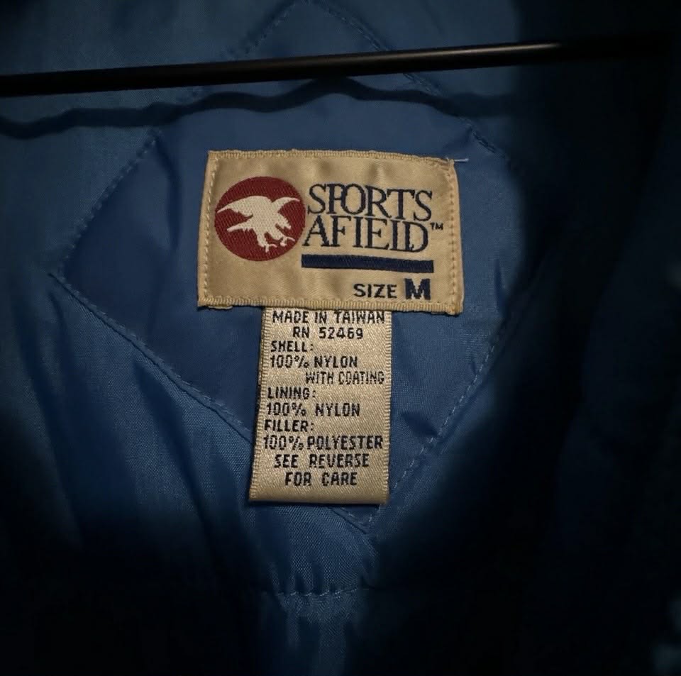 Vintage "Sports Afield MED Men’s Ski Jacket with removable lining [Clothing 319]