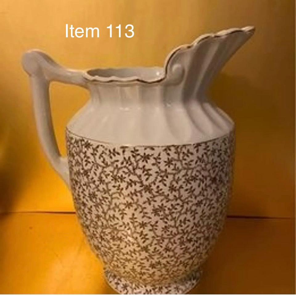 Vintage Dakota Porcelain Water Pitcher [Item 113]