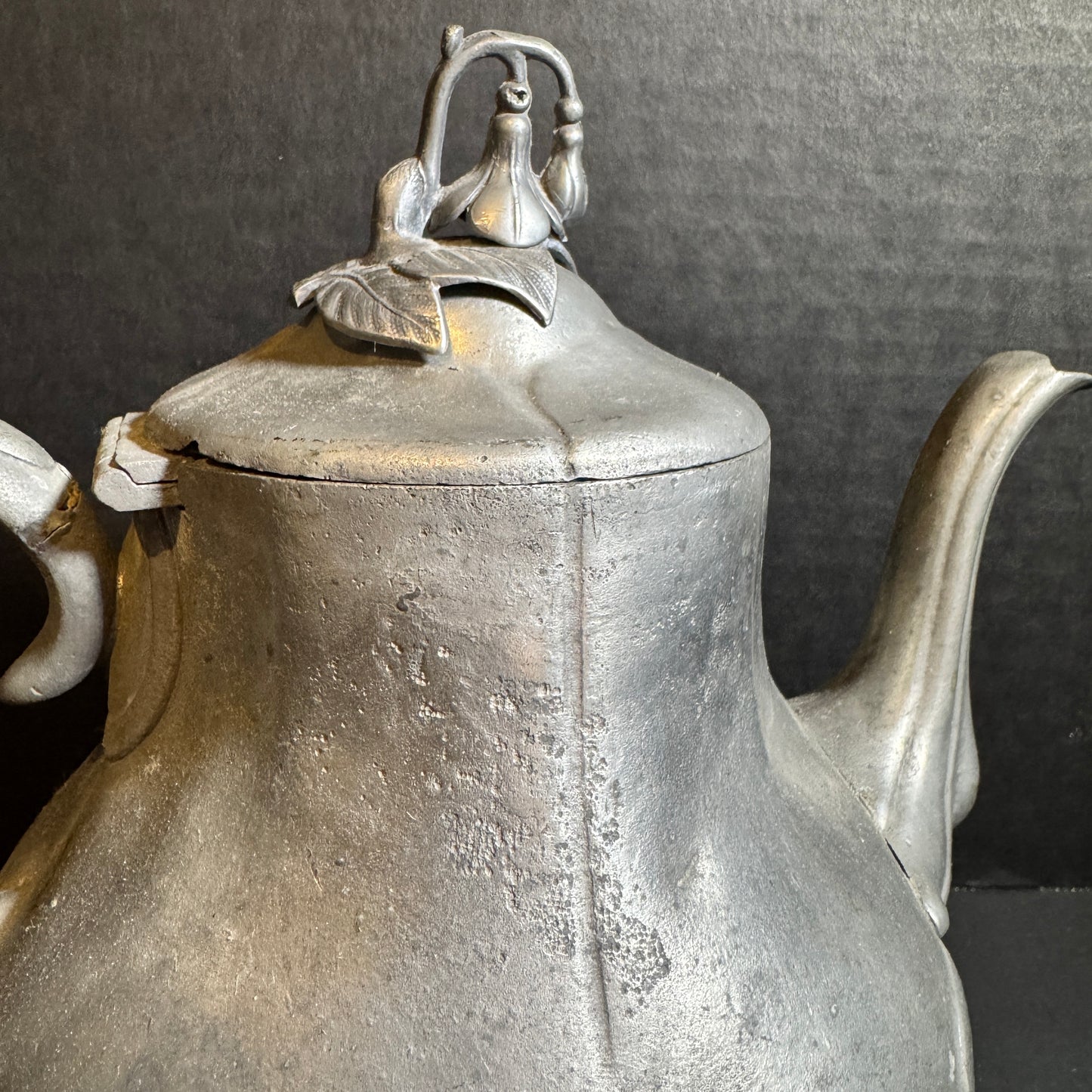 Vintage Pewter Teapot [Item 0074]