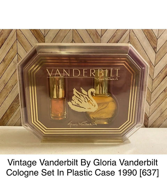 Vintage Vanderbilt By Gloria Vanderbilt Cologne Set In Plastic Case 1990 [637]