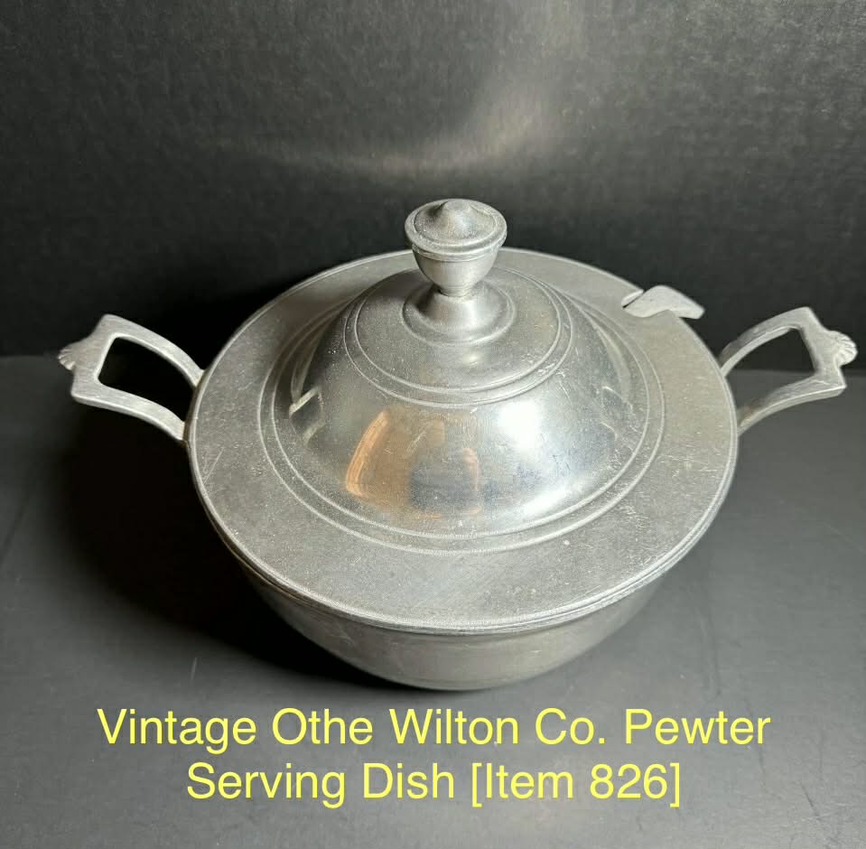 Vintage Othe Wilton Co. Pewter Serving Dish [Item 826]