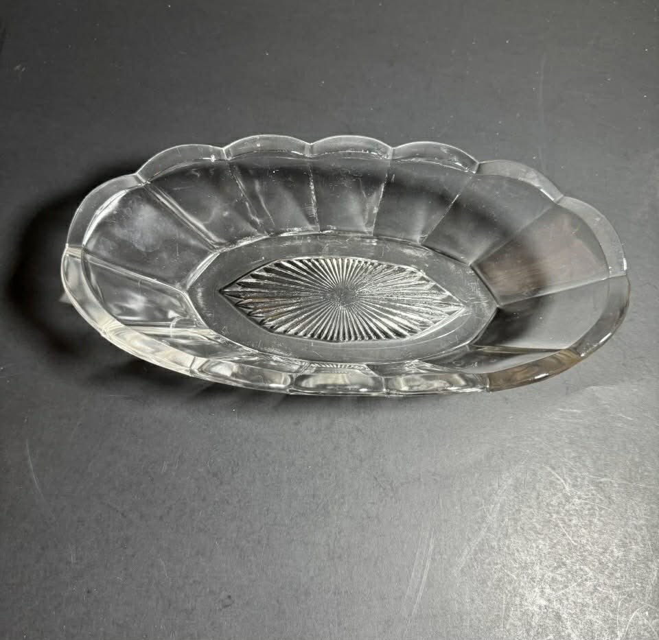 Long Clean Vintage Glass Dish [Item 834]