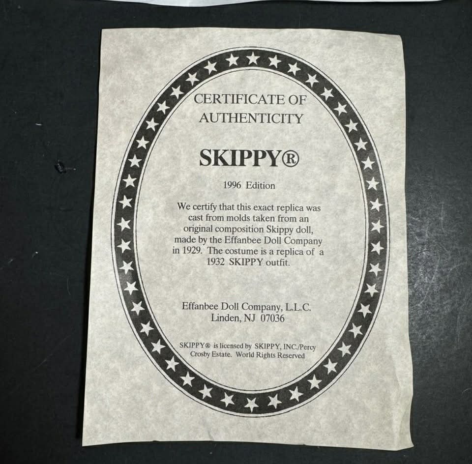 Vintage Doll - Effanbee Skippy V523 [Item 977] 1996