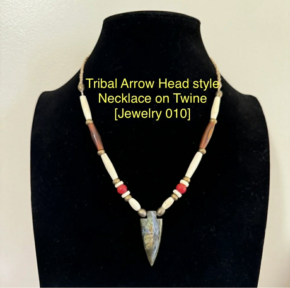 Tribal Arrow Head style Necklace on Twine [Jewelry 010]