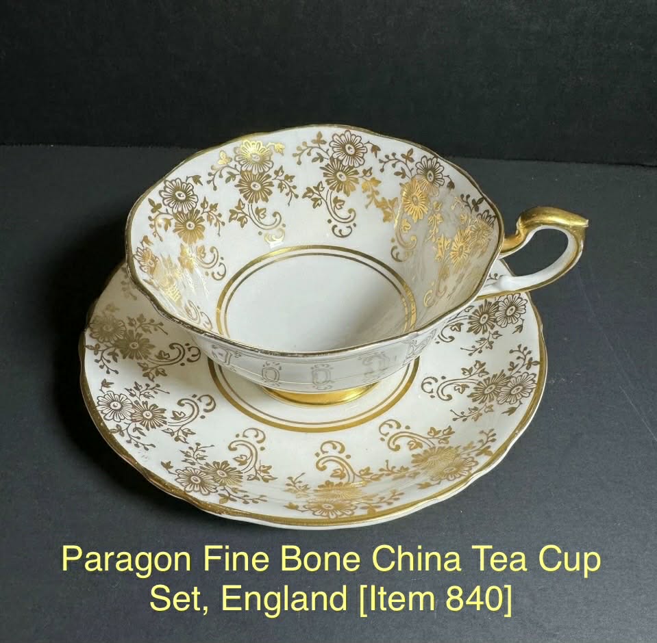 Paragon Fine Bone China Tea Cup Set, England [Item 840]