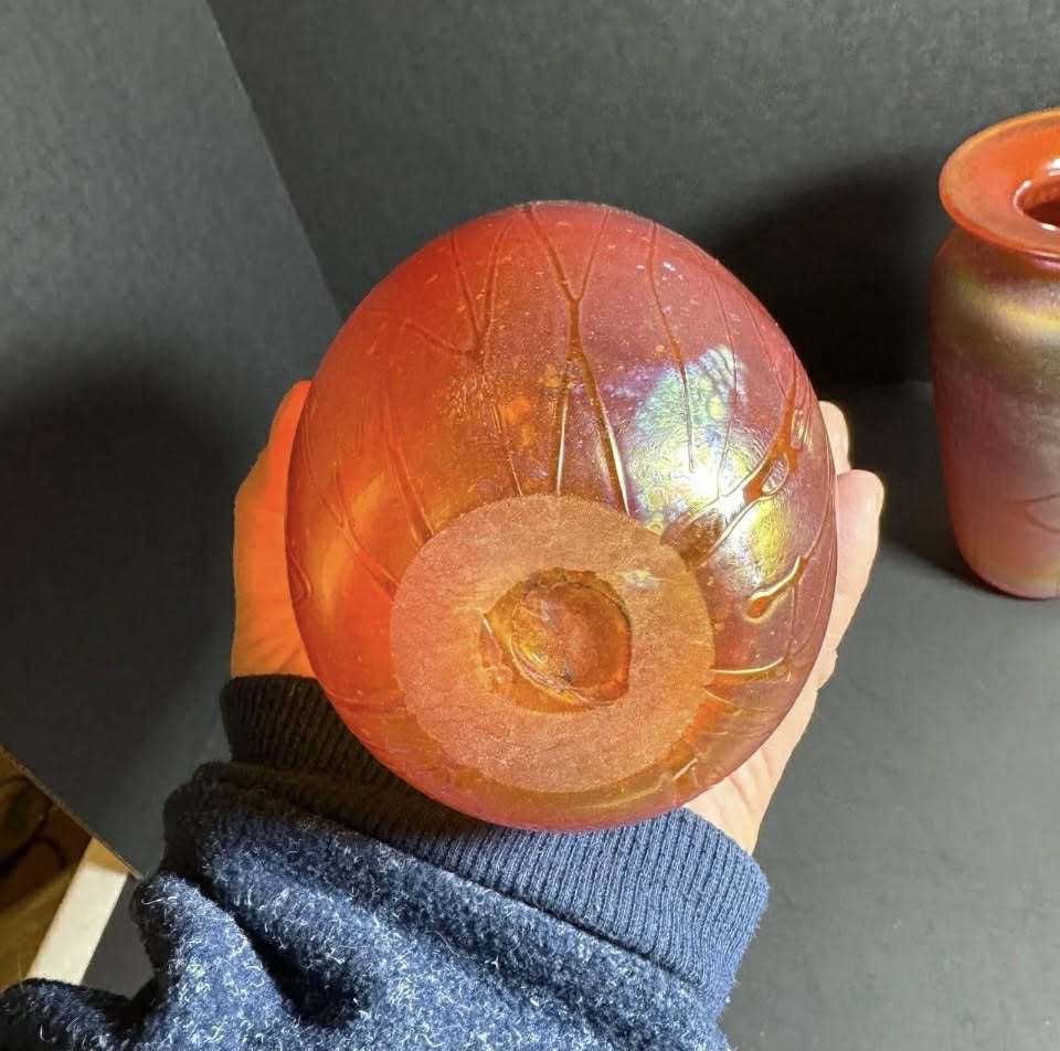 Two Complimentary Vintage Studio Art Glass Vases [Item 833]
